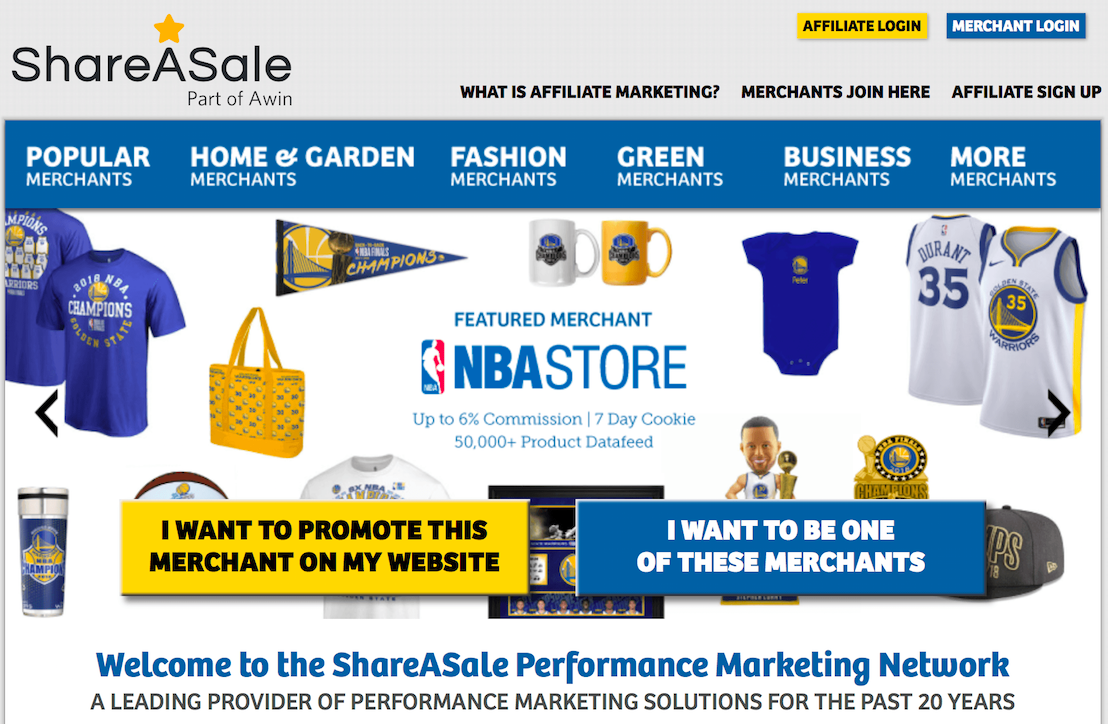 Shareasale is a big affiliate network.