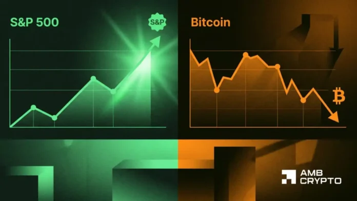 Bitcoin vs S&P 500: Why BTC’s 16% fall has traders asking questions