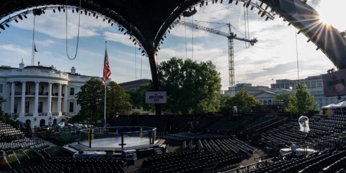Real star of the White House UFC fight may be the Claw: a behemoth cage constructed for the Octagon