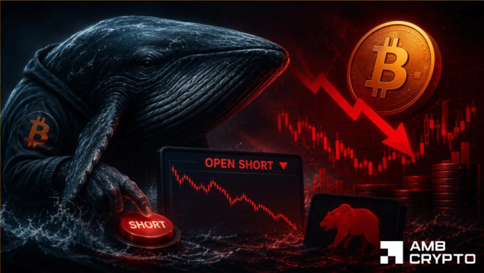 Bitcoin whale places $31M short bet - Will BTC drop to $60K again?