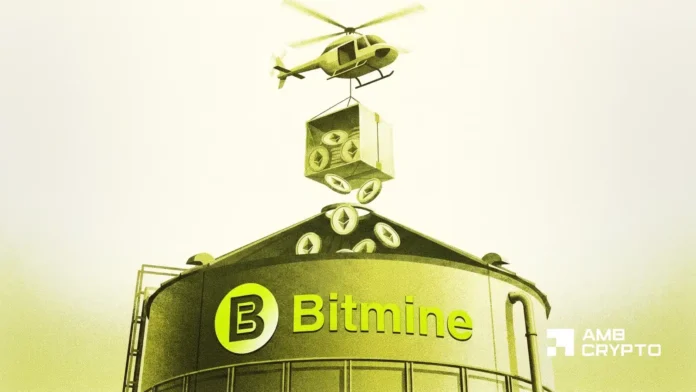 Bitmine now holds 5.78M Ethereum worth $11.8B - 'Bodes well for ETH's future'