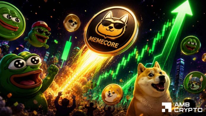 MemeCore leads with 11.2% rally as memecoins gain 8% - Bulls target $1.7