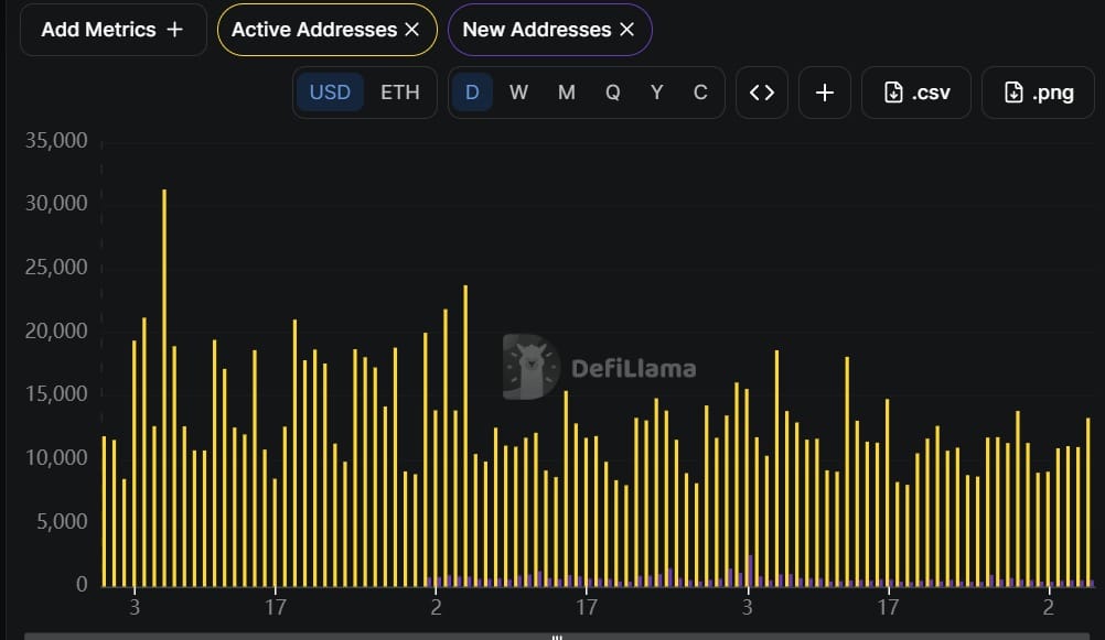 Lighter active addresses