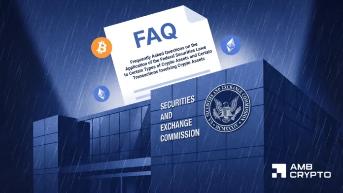 All about SEC’s new crypto FAQs on staking, buybacks and investment contracts