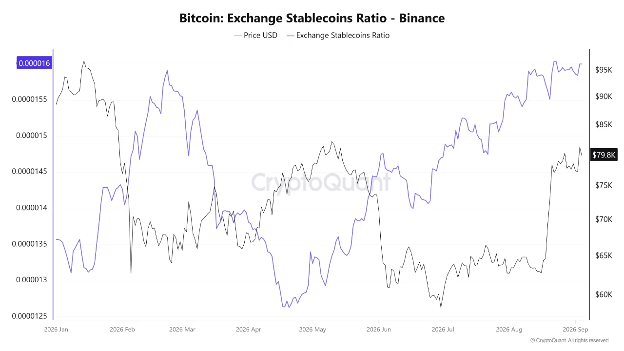 Bitcoin Exchange Stablecoins Ratio