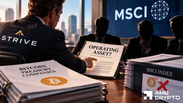 'Provide future qualification path' — Strive challenges MSCI proposal to exclude Bitcoin treasuries