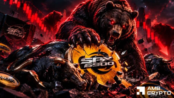 SPX6900 drops 10% - Can dip buyers stop SPX's fall to $0.41?