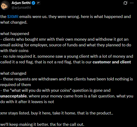 Kraken Monero